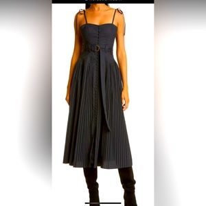 Ulla Johnson Cosette Dress in Black. Size 2. Hemmed to 34”.